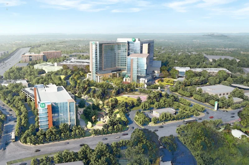Rendering of a hospital