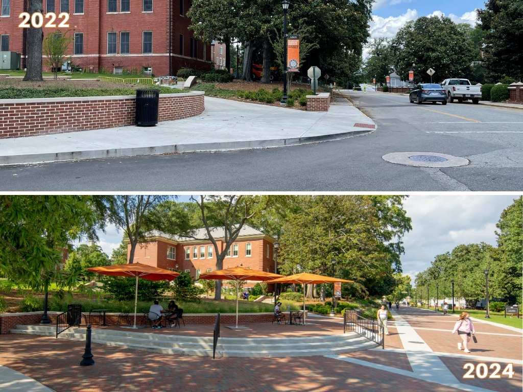 College Street Transformation at Mercer University street corner makeover