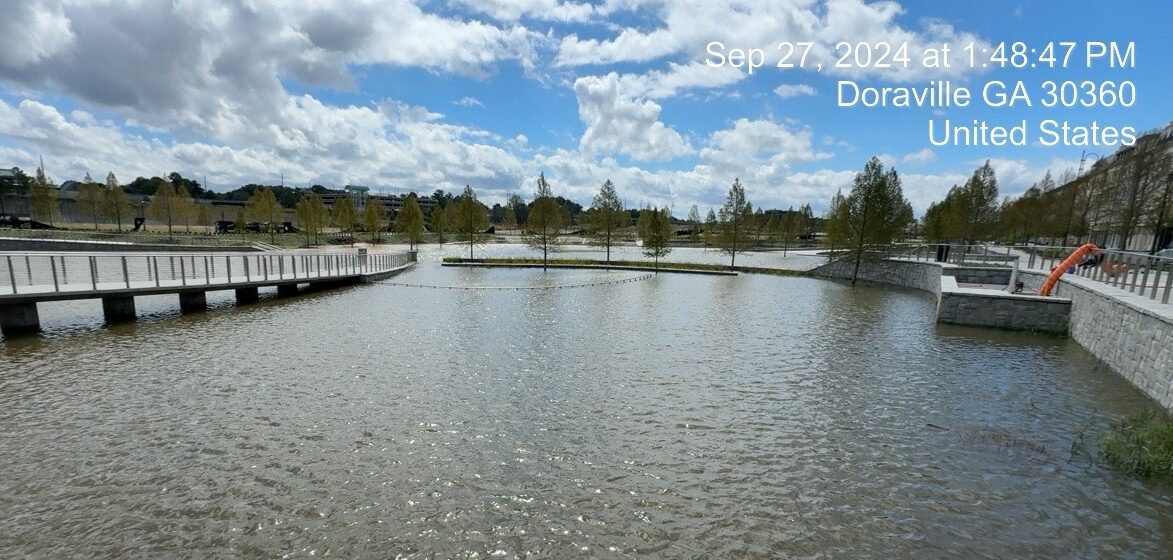 Assembly Atlanta water all over land