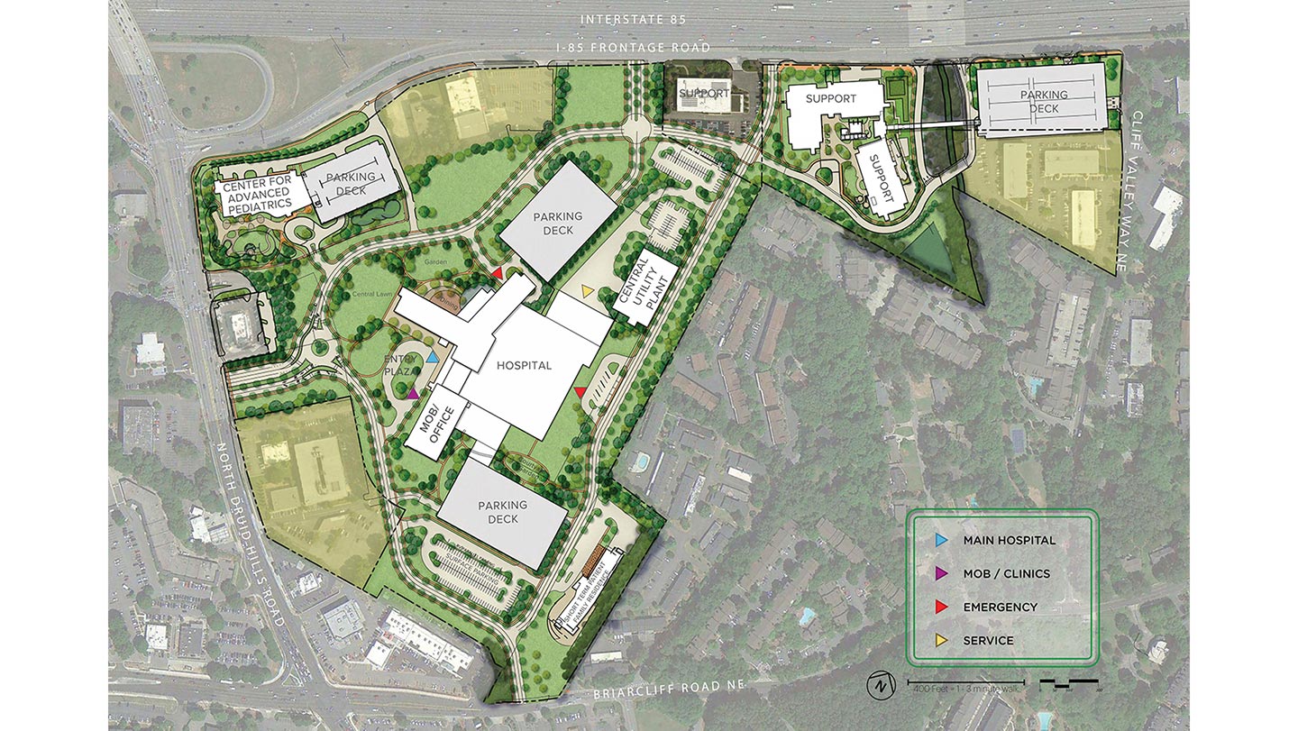 Children's Healthcare of Atlanta map master plan