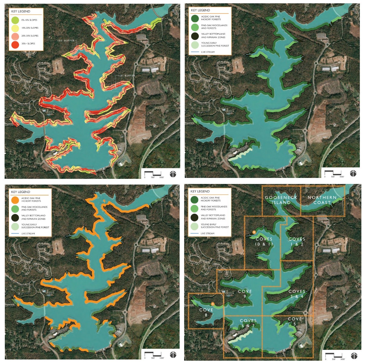 Hickory Log Creek Reservoir maps