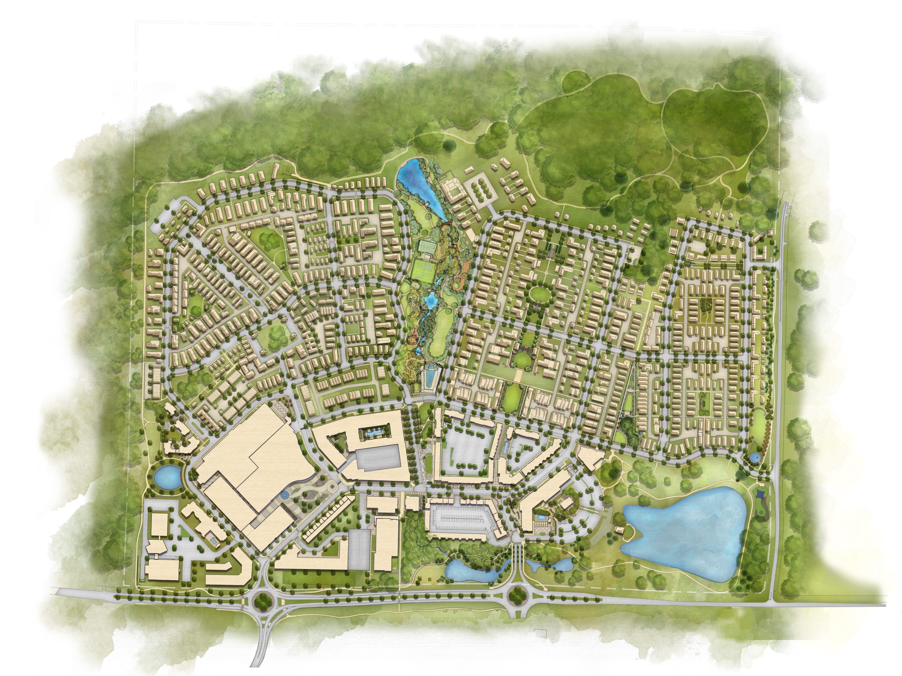 Town at Trilith Masterplan rendering