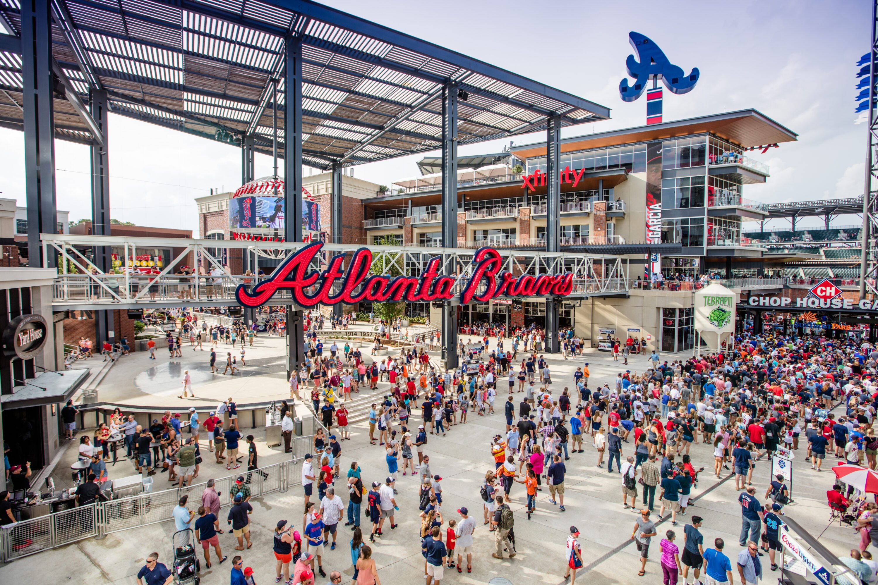 The Battery Atlanta at Truist Park Atlanta Braves entrance to stadium