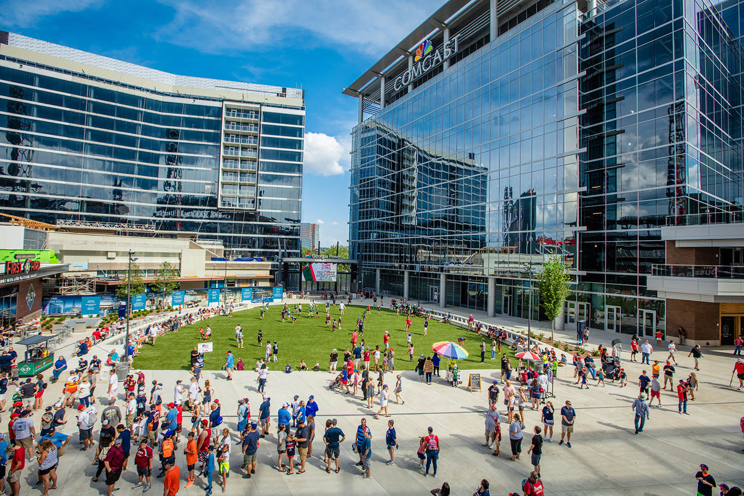The Battery Atlanta at Truist Park lawn area