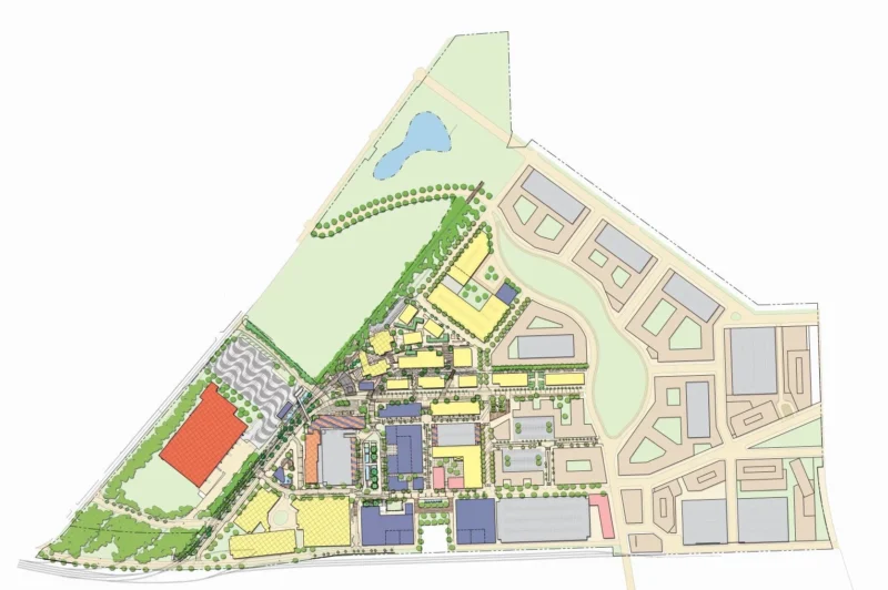 blueprint drawing of The Assembly