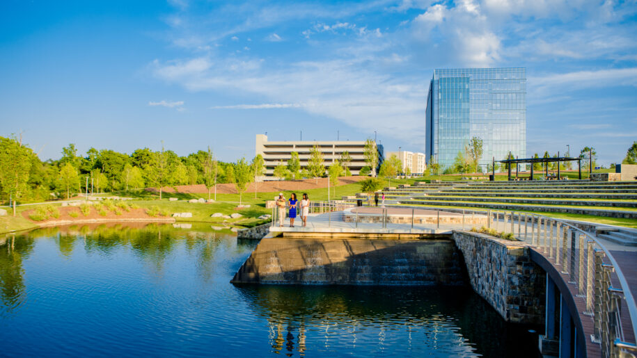 Franklin Park pond and green space