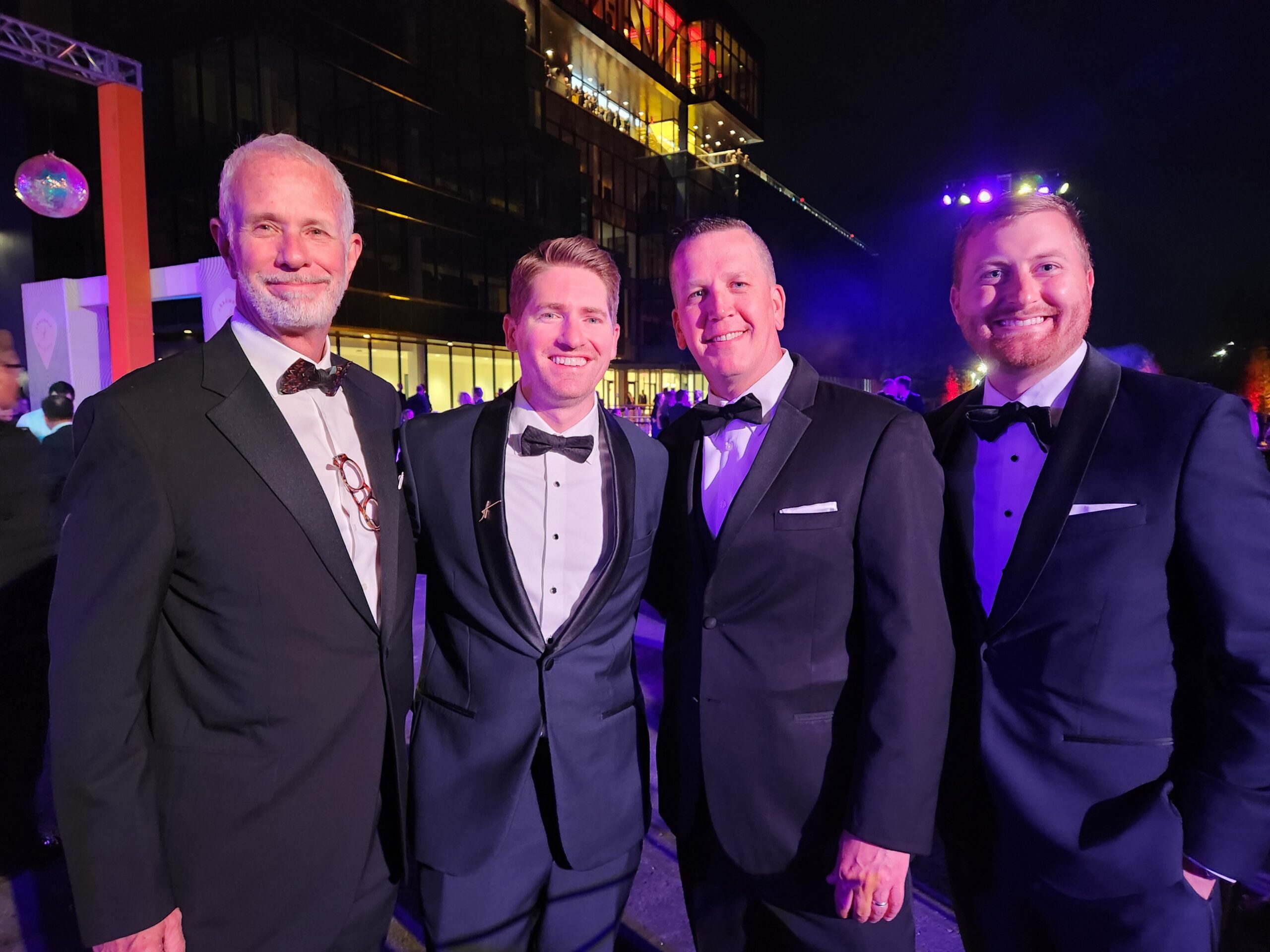 four men in tuxes at Gala